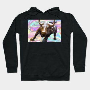 abstract bull streetwear design Hoodie